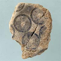 Image of "Molds for Casting Wado kaichin Coins, Excavated at Shimonoseki-shi, Yamaguchi, Nara period, 8th century (Gift of Mr. Shindo Zuido)"