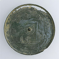 『兎水鳥鏡　岐阜県瑞浪市土岐町桜堂 桜堂経塚出土　平安時代・12世紀　柳孝氏寄贈』の画像