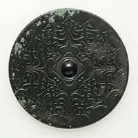 Image of "Mirror, Phoenix Design, Excavated at Nasuhachimanzuka Tumulus, Nakagawa-machi, Tochigi, Kofun period, 4th century"