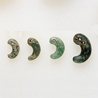 Image of "Jade Magatama Beads, From, Kofun period, 4th - 5th century"
