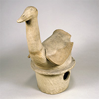 Image of "Aguatic Bird, Haniwa (Terracotta Tomb Figure), Kofun period, 5th century "