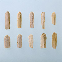 Image of "Microblades, From Araya Site, Araya, Nishikawaguchi, Nagaoka-shi, Niigata, Paleolithic period, 16000 BC (Gift of Mr. Hoshino Ryo)"