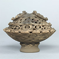 Image of "Vessel Resembling Incense Burner, Excavated from Rokugo Ishinadate, Misato-cho, Akita, Jomon period, 1000-400 BC"