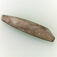 Image of "Fish-shaped Stone Fishing Gear (Gift of Mr. Tokugawa Yorisada)"