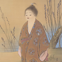 Image of "Selflessness (detail), By Yokoyama Taikan, Dated 1897"