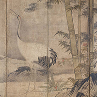 Image of "Flowers and Birds of the Four Seasons (detail), Attributed to Sesshu Toyo, Muromachi period, 15th century (Important Cultural Property)"