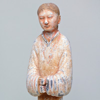 Image of "Woman, With pigment, China, Western Han dynasty, 2nd century BC (Gift of Mr. Hirota Matsushige)"