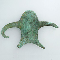 Image of "Human-shaped Object, Attributed provenance: Uttar Pradesh, India, Copper Hoard culture, ca. 1500 BC"