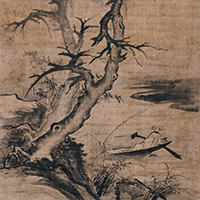 Image of "Solitary Angler (detail), Attributed to Gang Huimaeng, Korea, Joseon dynasty, 15th&ndash;16th century (Gift of the Ogura Foundation)"