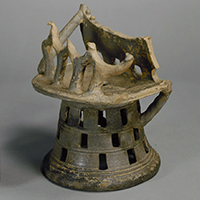 Image of "Stand for Horn-shaped Cups, Three Kingdoms period (Silla), 5th-6th century (Important Art Object, Gift of the Ogura Foundation)"