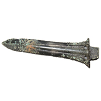 Image of "Bronze Halberd, Attributed provenance: Ipsil-ri, Gyeongju, Korea, Proto-Three Kingdoms period, 1st century BC (Important Art Object, Gift of the Ogura Foundation)"