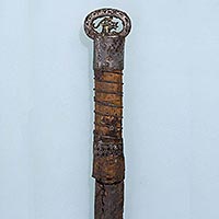 Image of "Sword with Ring-shaped Pommel, With inscription (detail), Three Kingdoms period, 5th century"