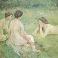 『花野　黒田清輝筆　明治40～大正4年(1907～15)』の画像