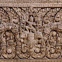 Image of "Lintel (detail), Angkor period, 10th century (Acquired through exchange with l'École française d'Extrême-Orient)"
