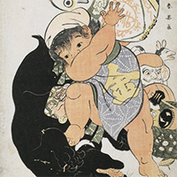 Image of "Kintaro (detail), By Katsukawa Shun'ei, Edo period, 18th century"