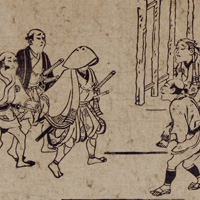 Image of "Scenes in the Yoshiwara Pleasure District (detail), By Hishikawa Moronobu, Edo period, 17th century"