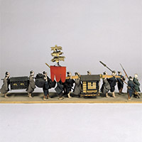 『大名行列人形（部分）　山田幾右衛門作　明治時代・19世紀』の画像