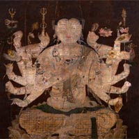 Image of "Cundibhagavati (detail), Formerly preserved at Shoren'in, Heian period, 12th century (Important Cultural Property)"