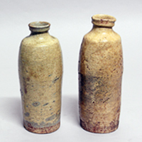 Image of "Sake Flasks, Excavated on the premises of the Tokyo National Museum, Ueno Park, Taito-ku, Tokyo, Edo period, 18th&ndash;19th century"