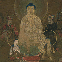 Image of "Gathering of Deities (detail), Kamakura period, 14th century"