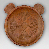 Image of "Tray, Hokkaido Ainu, 19th century (Transferred from the Bureau for the Vienna World Exposition)"