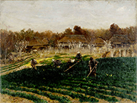 Image of "Vegetable Garden in Spring, By Asai Chu, 1888 (Important Cultural Property)"