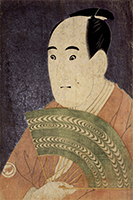 Image of "The Actor Sawamura Sojuro III as Ogishi Kurando, By Toshusai Sharaku, Edo period, dated 1794 (Important Cultural Property)"