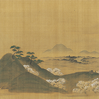 『飛鳥山図（部分）　鍬形蕙斎筆　江戸時代・19世紀』の画像