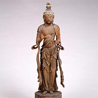 Image of "Standing Bosatsu (Bodhisattva), Kamakura period, 13th century"