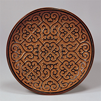 Image of "Tray, Saihi type with design in xipi lacquer, China, Southern Song dynasty, 12th-13th century (Gift of Mr. and Mrs. Arthur M. Sackler)"