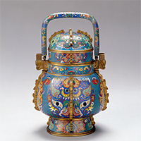 Image of "You Wine Container, Taotie design, China, Qing dynasty, 19th century (Gift of Mr. Kamiya Denbei)"