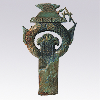 Image of "House-shaped Ring Pommel, Excavated at Todaijiyama Tumulus, Tenri-shi, Nara, Kofun period, 4th century (National Treasure)"