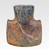 Image of "Steatite Adze, Excavated at Noge Otsuka Tumulus, Setagaya-ku, Tokyo, Kofun period, 5th century (Important Cultural Property)"