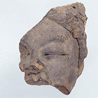 Image of "Fragments of Buddhist Image, Excavated at Tachibanadera Temple, Asuka-mura, Nara, Asuka period, 7th century"