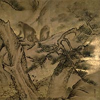 Image of "Monkeys Frolicking in Autumn Mountains (detail), By Mori Sosen, Edo period, 19th century (Important Art Object)"