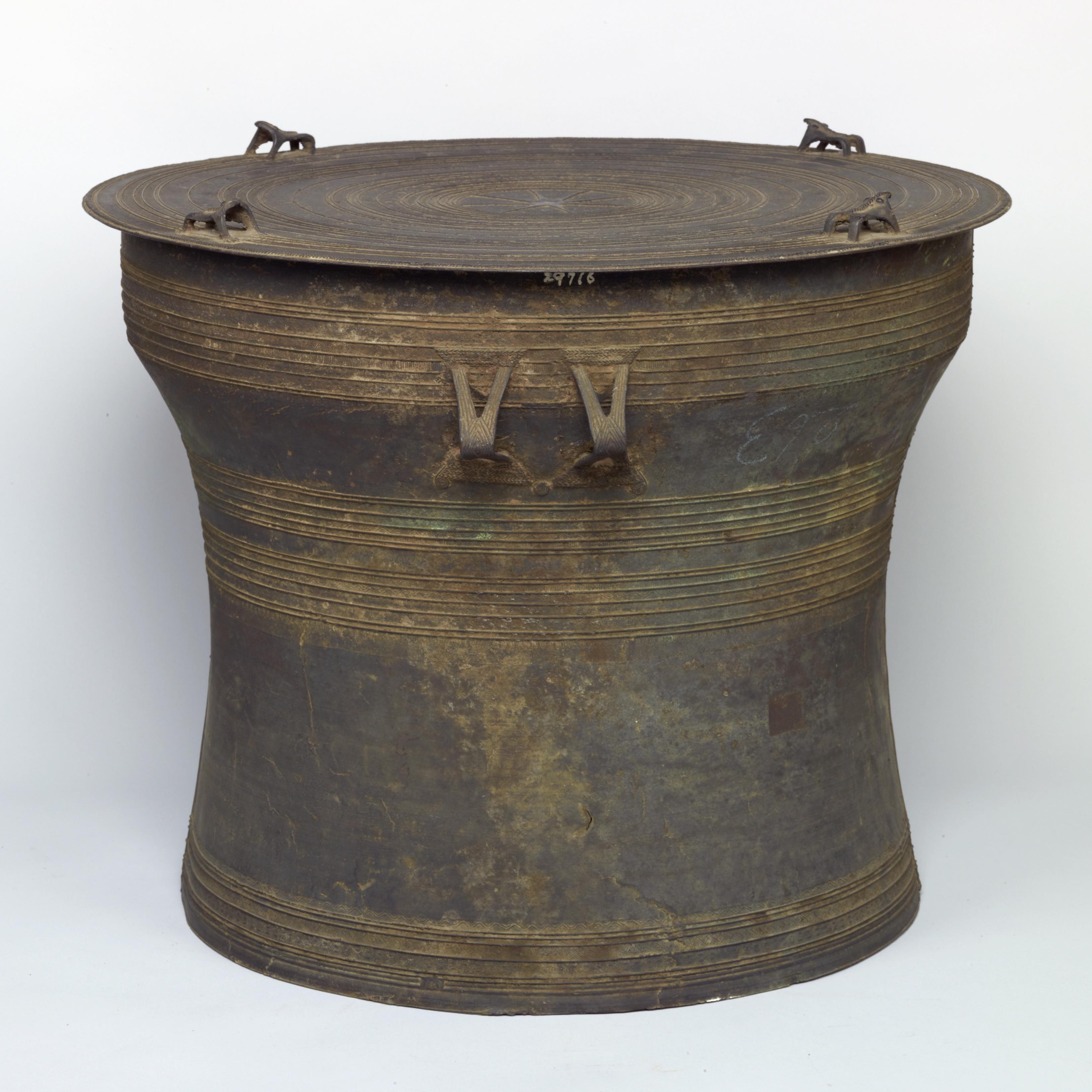 Image of "Bronze Drum, Northern Thailand, 15th–17th century (Gift of Prince Damrong, Thailand)"