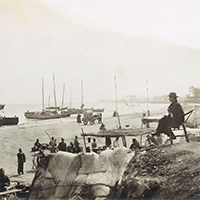 『黄河渡場（部分）　早崎稉吉撮影　明治36年・光緒29年(1903)』の画像