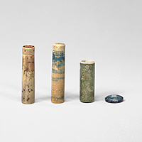 『重要文化財　紺牙撥鏤針筒　奈良時代・8世紀』の画像