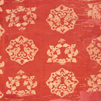 『重要文化財　鸚鵡文﨟纈毯代（部分）　奈良時代・8世紀』の画像