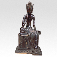 『重要文化財　菩薩半跏像　飛鳥時代・推古14年(606)または飛鳥時代・天智5年(666)』の画像