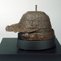 Image of "Visored Helmet, Reportedly found at Yeonsan-dong, Dongnae, Korea, Three Kingdoms period, 5th century (Gift of the Ogura Foundation)"