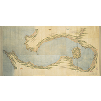 『重要文化財　九州沿海図（大図）第十　伊能忠敬作　江戸時代・19世紀』の画像