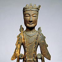 Image of "Standing Bodhisattva (detail), Asuka period, 7th century"