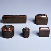 Image of "Boxes, Lacquer coating, Western Han dynasty, 2nd–1st century BC"