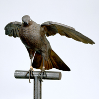 Image of "Articulated Figure, Hawk, By Myochin Kiyoharu, Edo period, 18th-19th century"