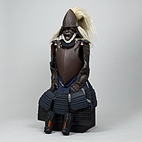 Image of "Gusoku Type ArmorEuropean-style cuirass with dark blue lacing, Azuchi-Momoyama period, 16th century (Important Cultural Property)"