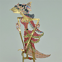 Image of "Wayang Kulit: Dewi Banowati, 20th–21st century (Gift of Mr. Matsumoto Ryo)"