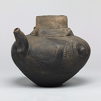Image of "Spouted Vessel, Excavated at Usonosawa, Maita, Towada-shi, Aomori, Jomon period, 2,000-1,000 BC (Important Cultural Property)"