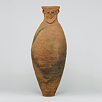 Image of "Jar with Human Face Ornament, From Ozakata Site, Ozakata Hondenmae, Chikusei-shi, Ibaraki, Yayoi period, 2nd&ndash;1st century BC (Gift of Mr. Tanaka Kunio)"