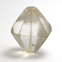 Image of "Faceted Bead, Crystal, Excavated at Izumi Koganezuka Tumulus, Izumi-shi, Osaka, Kofun period, 4th&ndash;5th century (Important Cultural Property)"